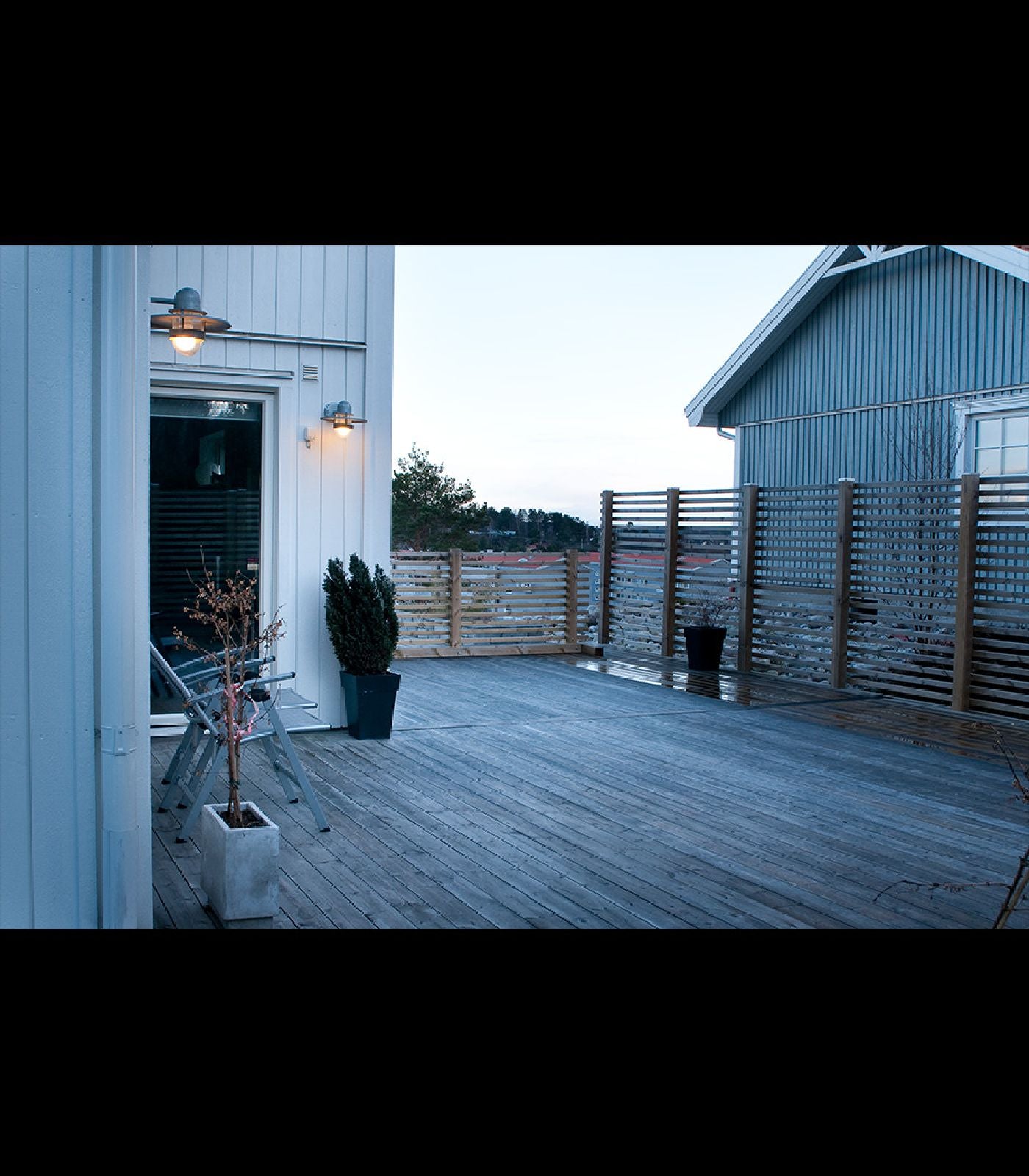 Norlys Bergen Exterior Wall Lights Black / Galvanized Steel IP55 - NLYS.270B, NLYS.270GA