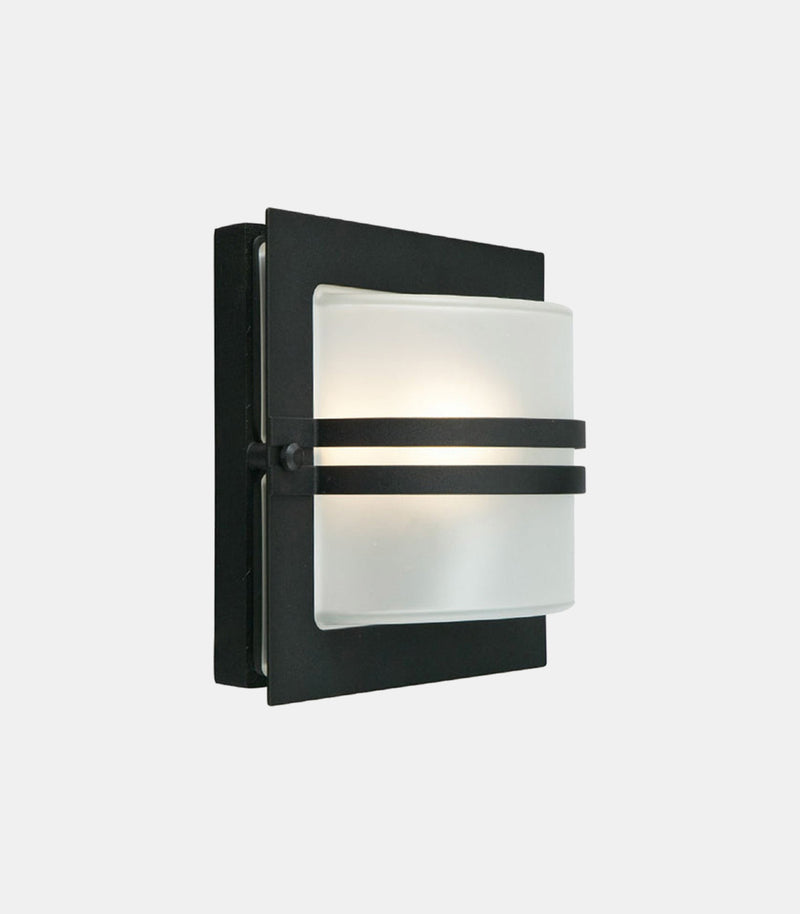 Bern Wall Light  Black/ Galvanized Steel/ Stainless Steel | Clear/ Frosted IP54- Norlys