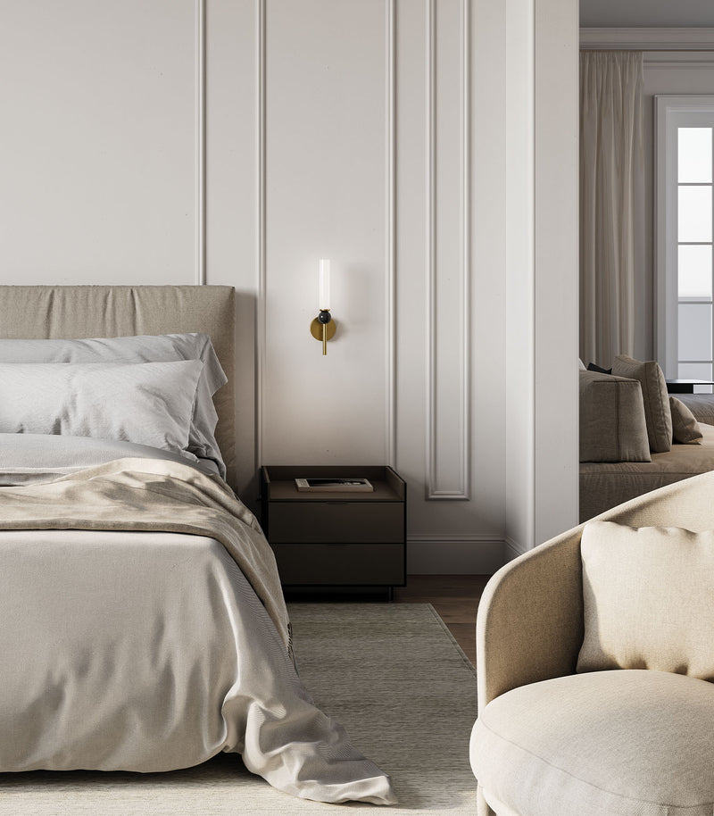 Aromas Delie Interior Wall Lights 3000K Matte Black/ Black/ Aged Gold 5W - ARO.A1224/NEG, ARO.A1224/ORO