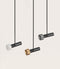 Aromas Focus Rod Interior Pendants 3000K Natural/ Anthracite/ Alabaster 5W - ARO.C1279/1