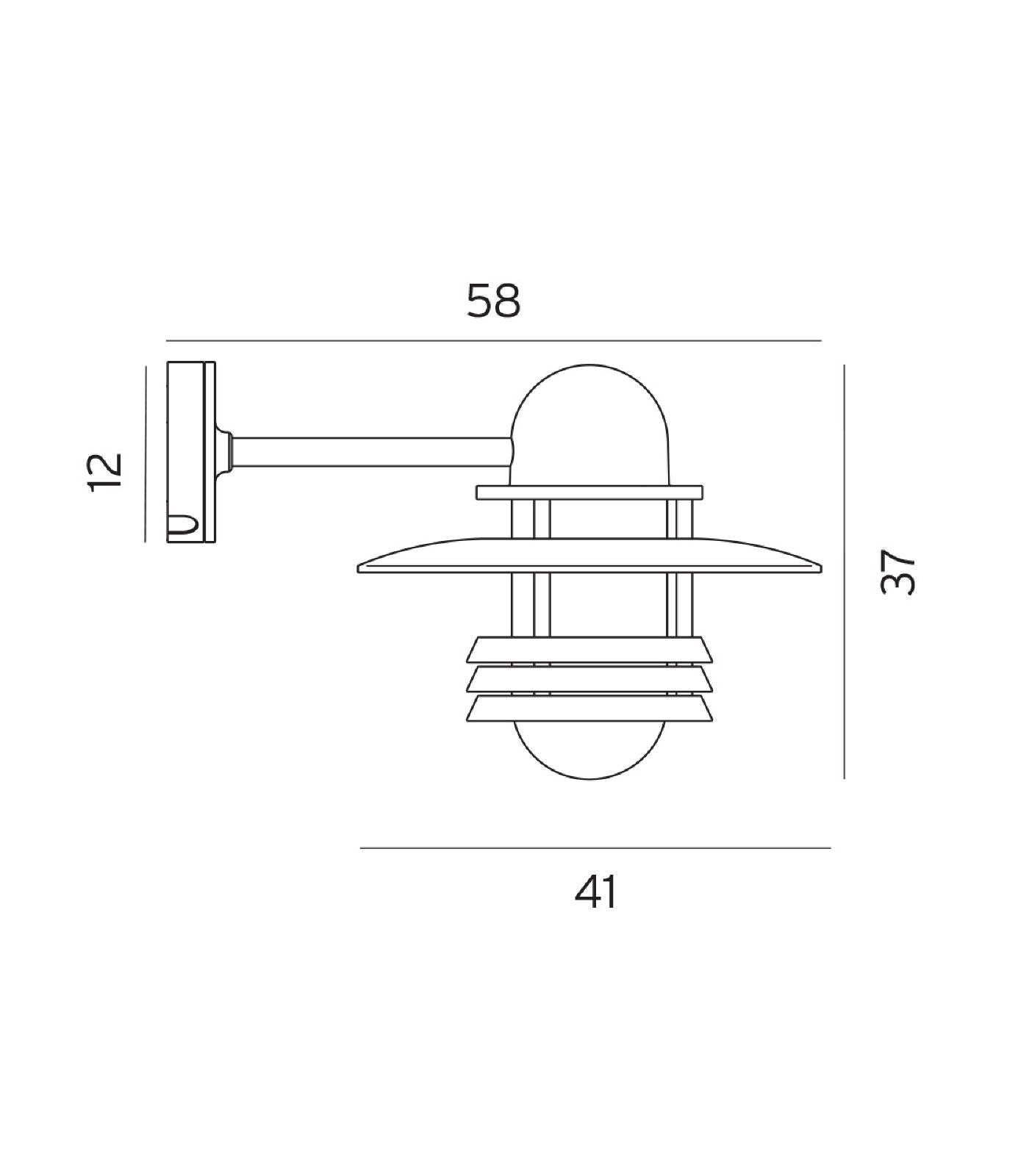 Norlys Helsinki Exterior Wall Lights Aluminium / Graphite IP54 - NLYS.886AL, NLYS.886GR - Norlys