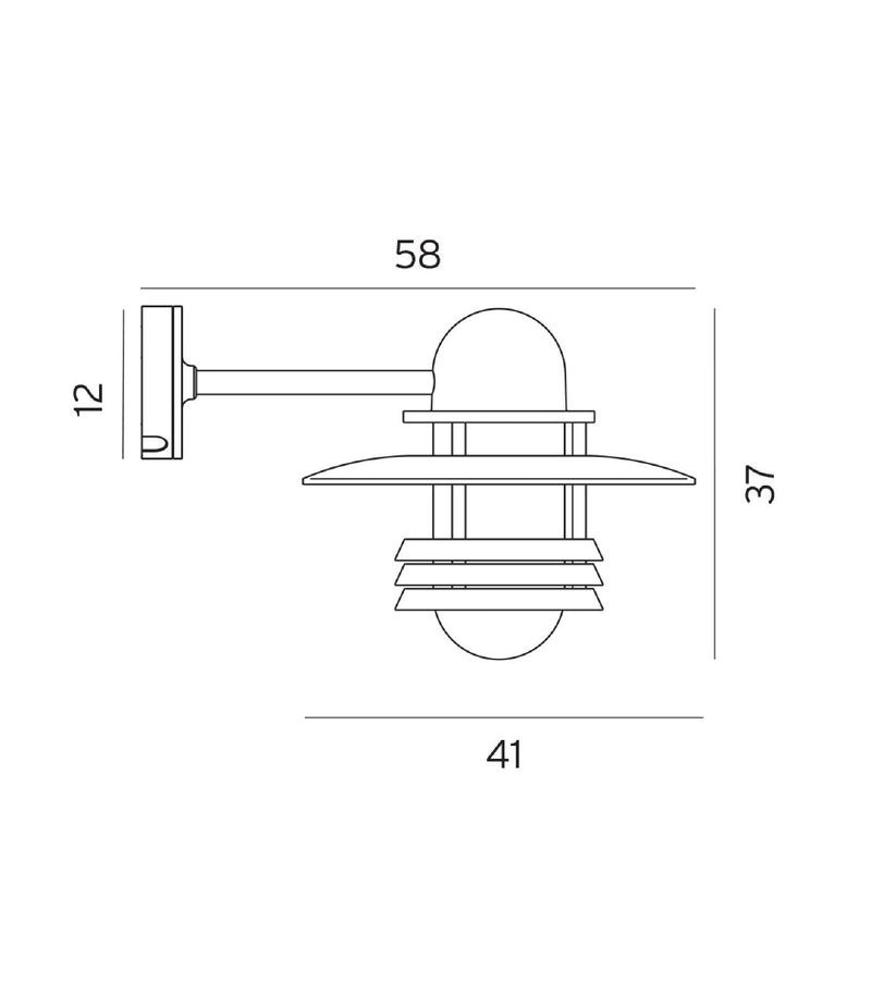 Norlys Helsinki Exterior Wall Lights Aluminium / Graphite IP54 - NLYS.886AL, NLYS.886GR - Norlys