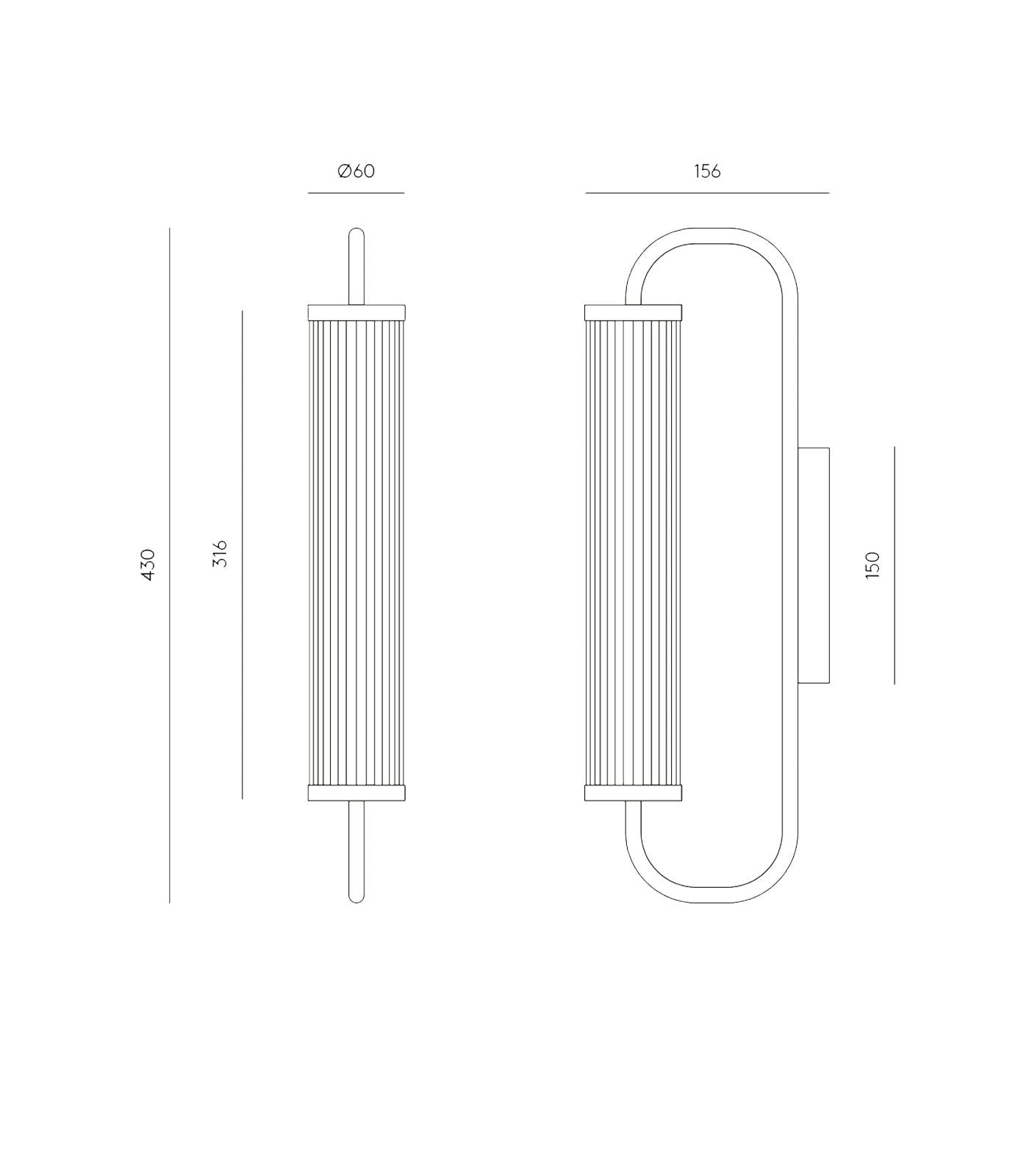 Aromas Ison Interior Wall Lights 2700K Matte Black/ Aged Gold 5W - ARO.A1298/NEG, ARO.A1298/ORO