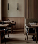 Aromas Niro Interior Wall Lights 2700K Aged Gold/ Walnut/ Matte Black 8W - ARO.A1314/ORO, ARO.A1314/NEG