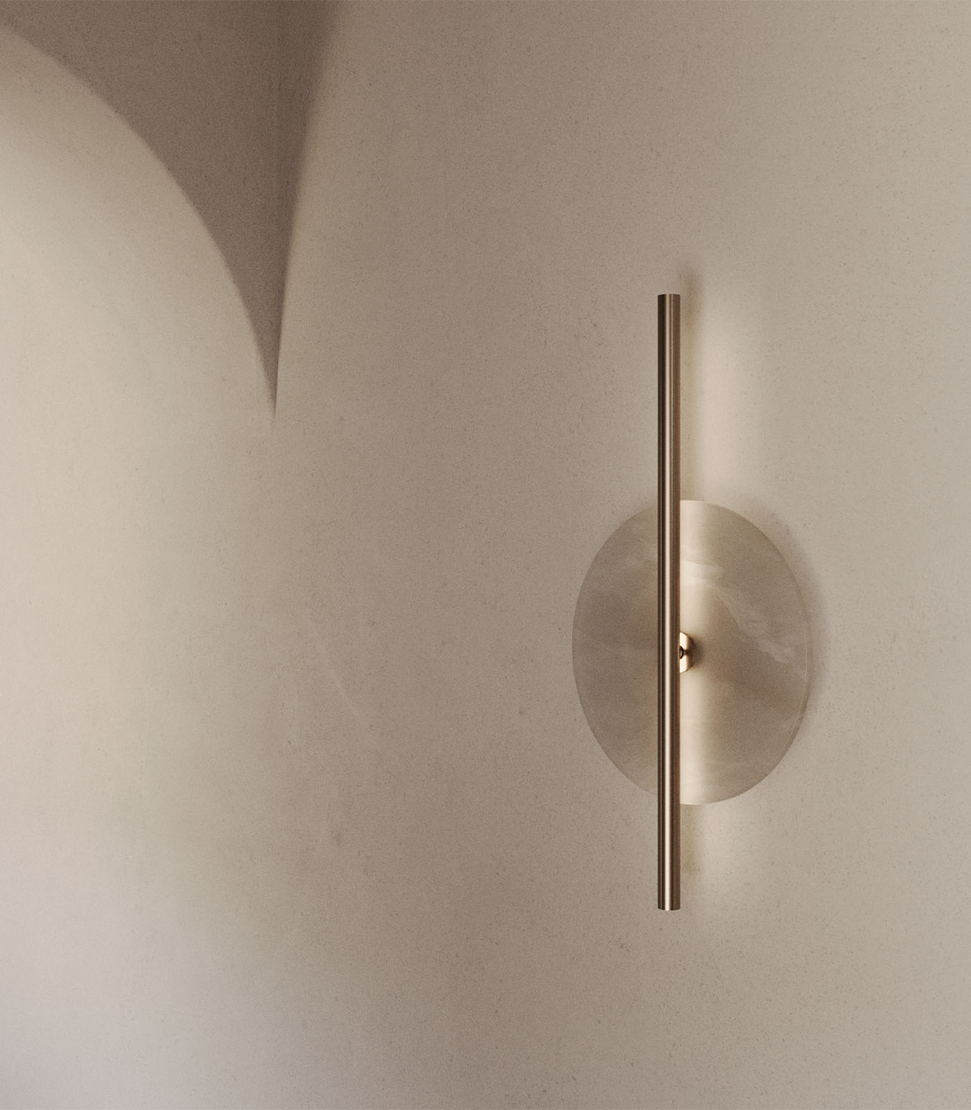 Aromas Point Interior Wall Light 2700K Aged Gold/ Matte Black 16W - A1328/ORO, A1328/NEG