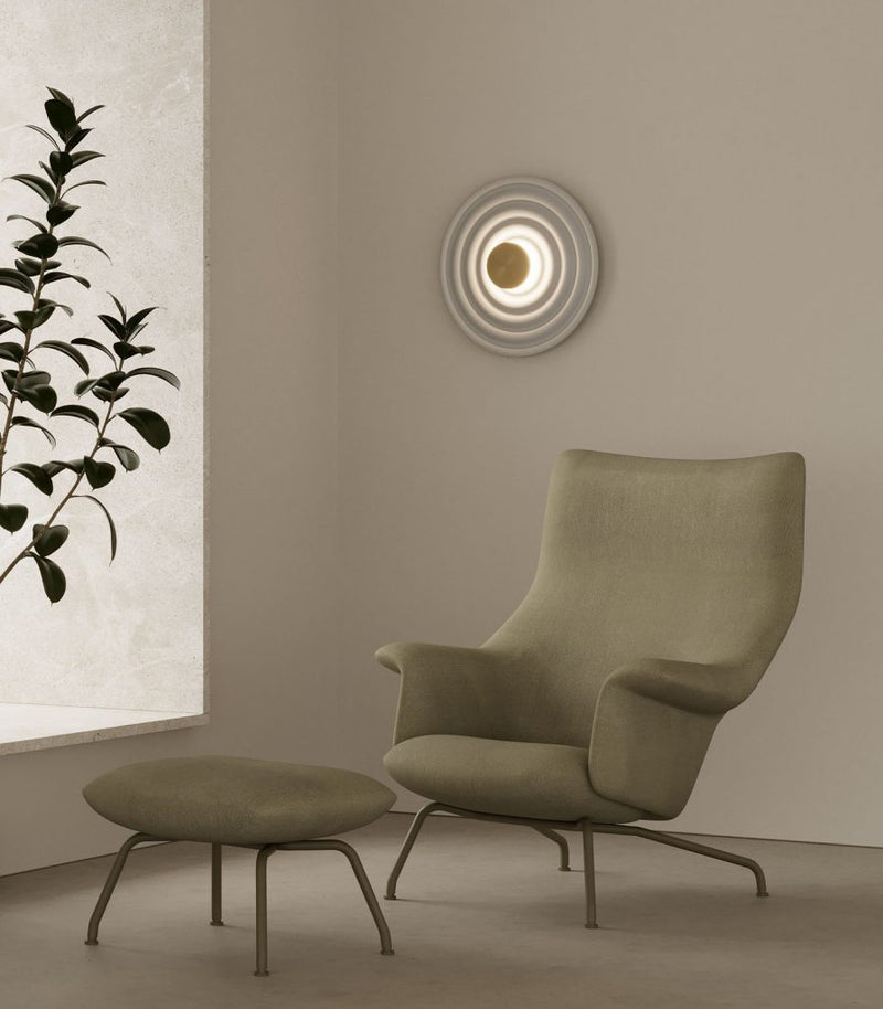 Aromas Rang Wall Lights 2700K Matte Brass/ White 9W - ARO.A1093+1093/50