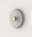 Aromas Rang Wall Lights 2700K Matte Brass/ White 9W - ARO.A1093+1093/50