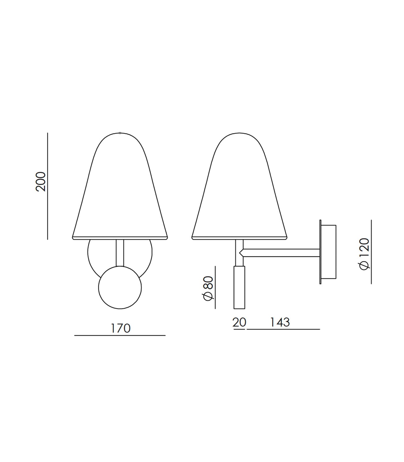 Aromas Stor Interior Wall Lights Brown/ Black/ White/ Travertine/ Green 2700K 9W- ARO.STOR/W