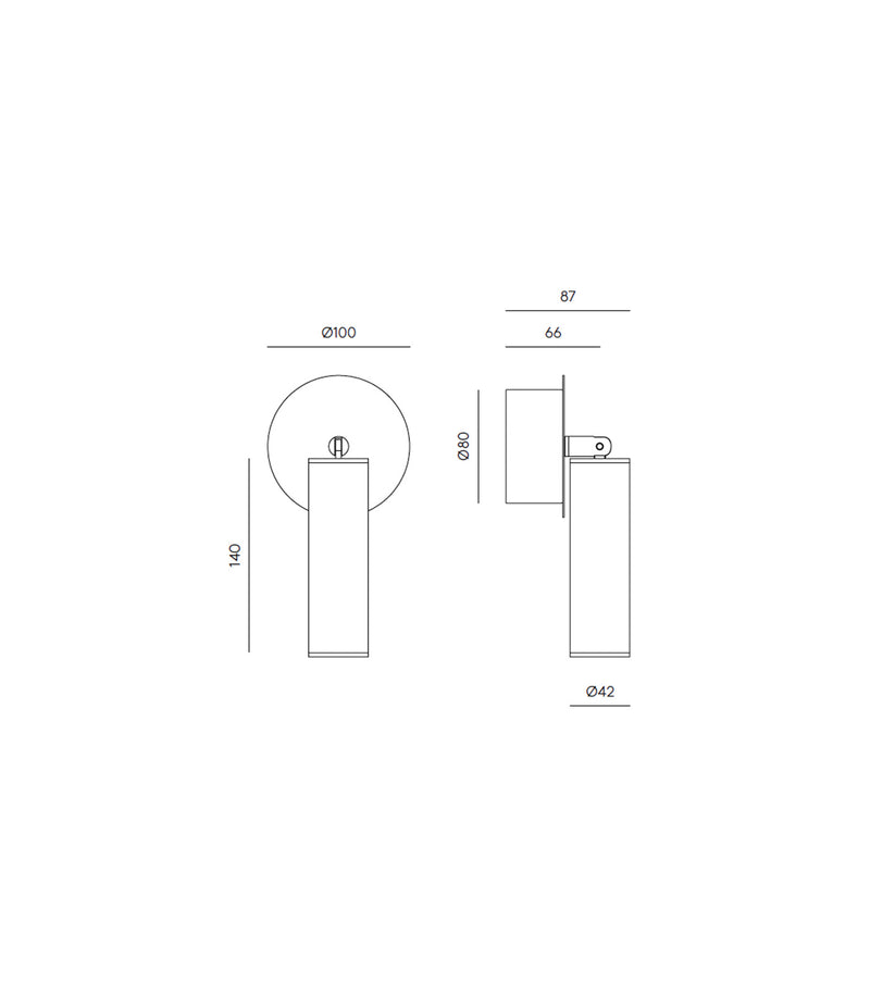 Aromas Tura Wall Lights 2700K Brown/ Black/ Orange 5W - ARO.TURA/W