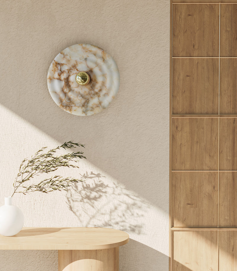 Aromas Wave Interior Wall Light Black/ Brass/ Chrome- ARO.A1053