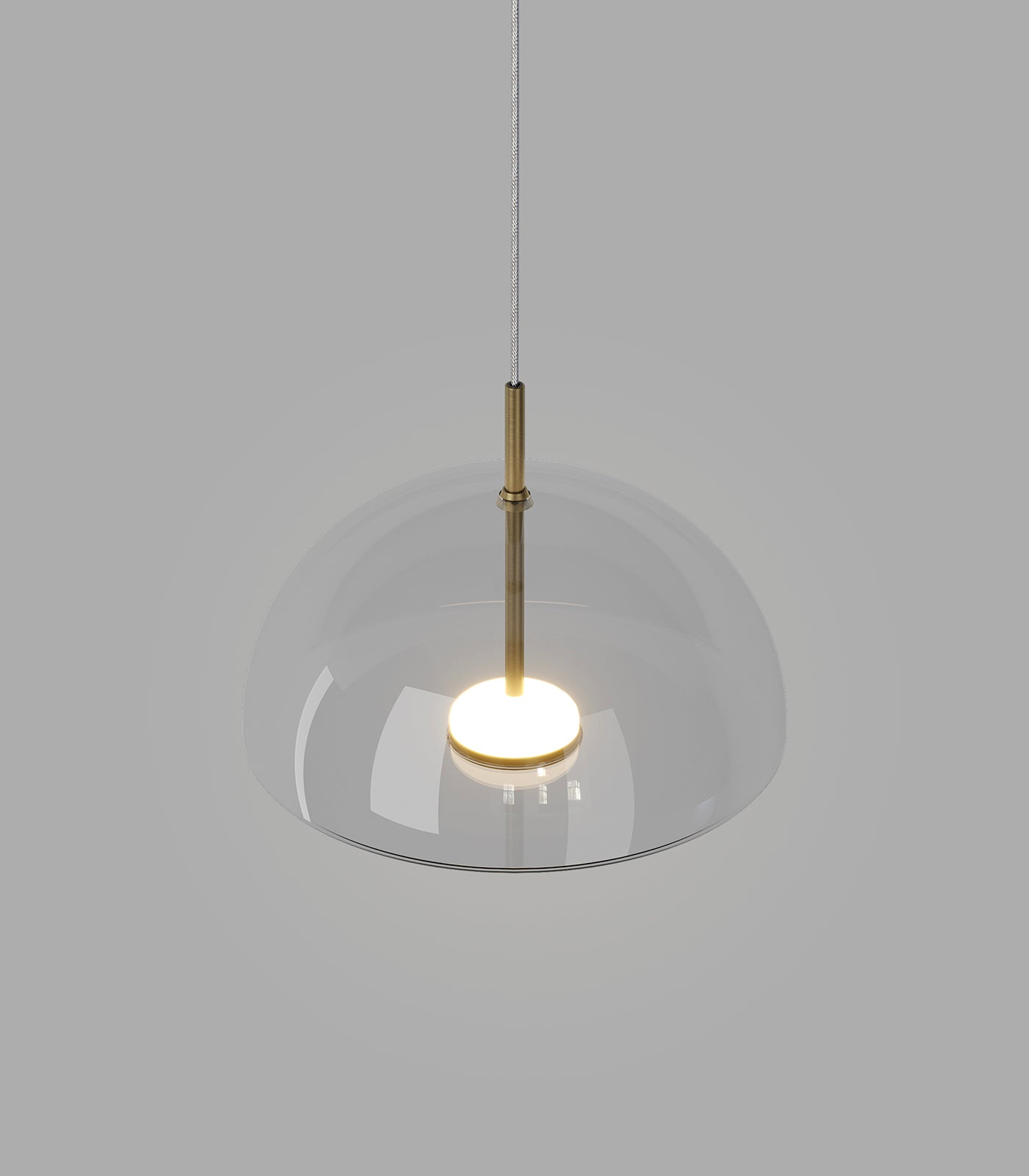 Lighting Republic Dome Air Interior Pendants 2700K Clear/ Frosted 4W- LR.i02.70.DM.CL.OB,  LR.i02.70.DM.FR.OB