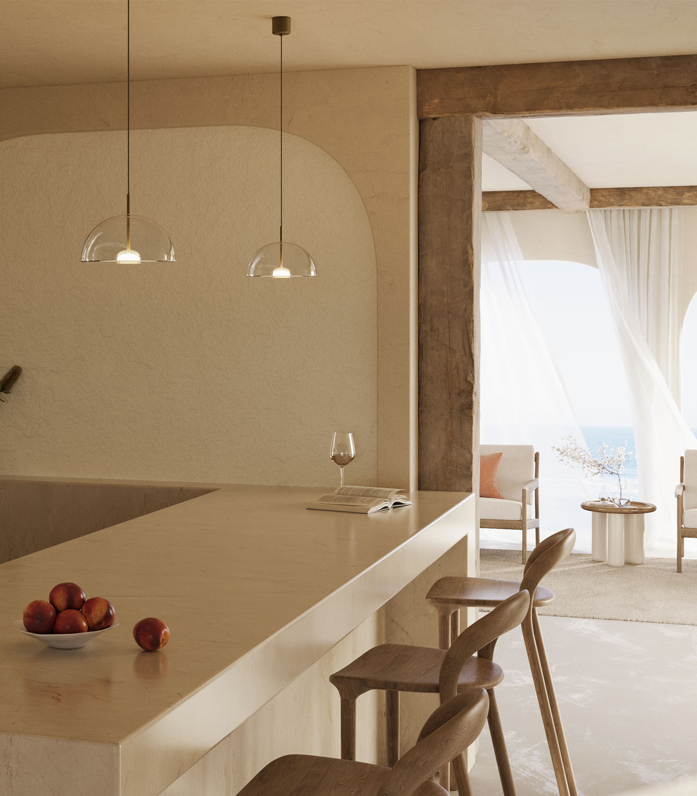 Lighting Republic Dome Air Interior Pendants 2700K Clear/ Frosted 4W- LR.i02.70.DM.CL.OB,  LR.i02.70.DM.FR.OB