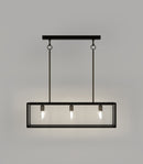 Lighting Republic Dover Linear Clear / Frosted Interior Pendant Old Bronze - LR.i02.73.- Lighting Republic