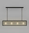 Lighting Republic Dover Linear Clear / Frosted Interior Pendant Old Bronze - LR.i02.73.- Lighting Republic