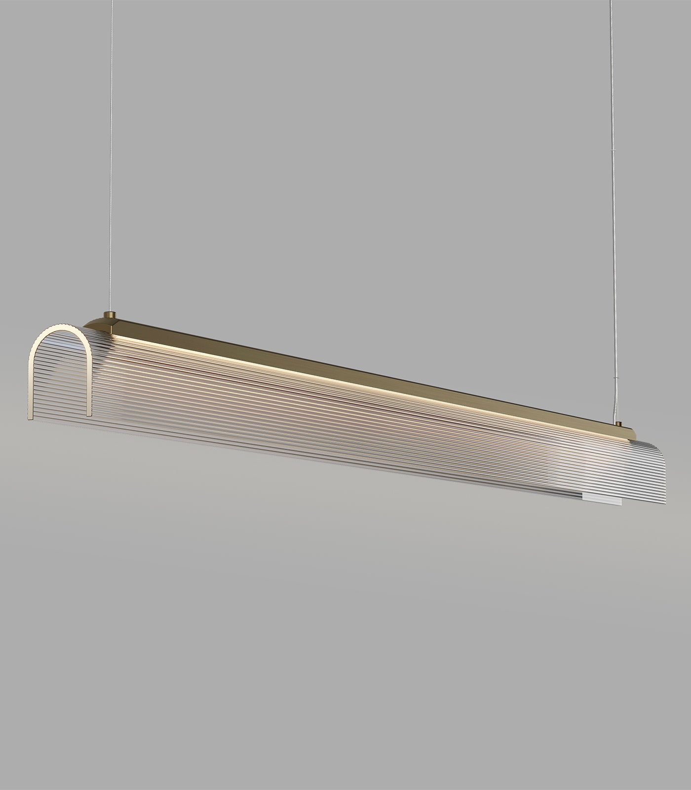 Lighting Republic Edge Linear Interior Pendants 2700K Old Brass/ Iron 25W- LR.i02.75.120. + LR.A04.75.120.