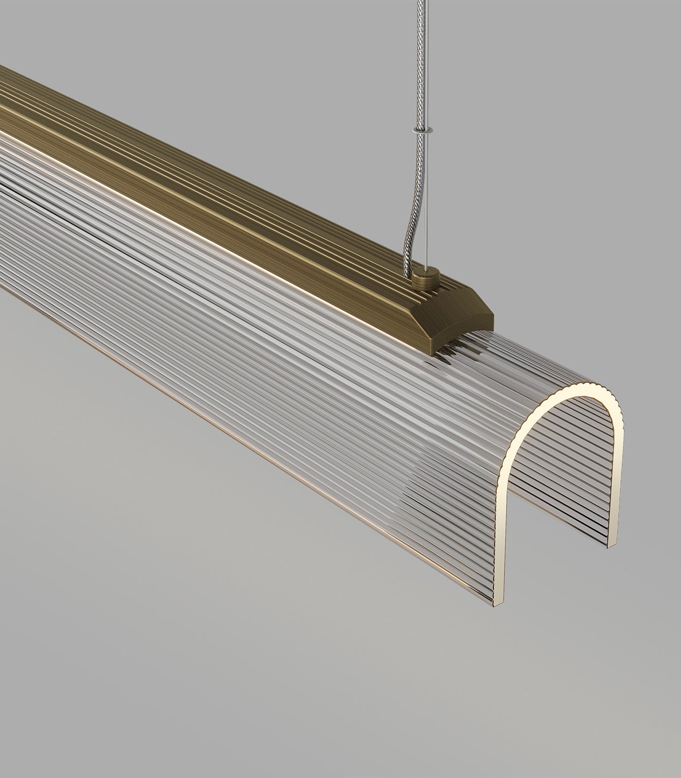 Lighting Republic Edge Linear Interior Pendants 2700K Old Brass/ Iron 25W- LR.i02.75.120. + LR.A04.75.120.