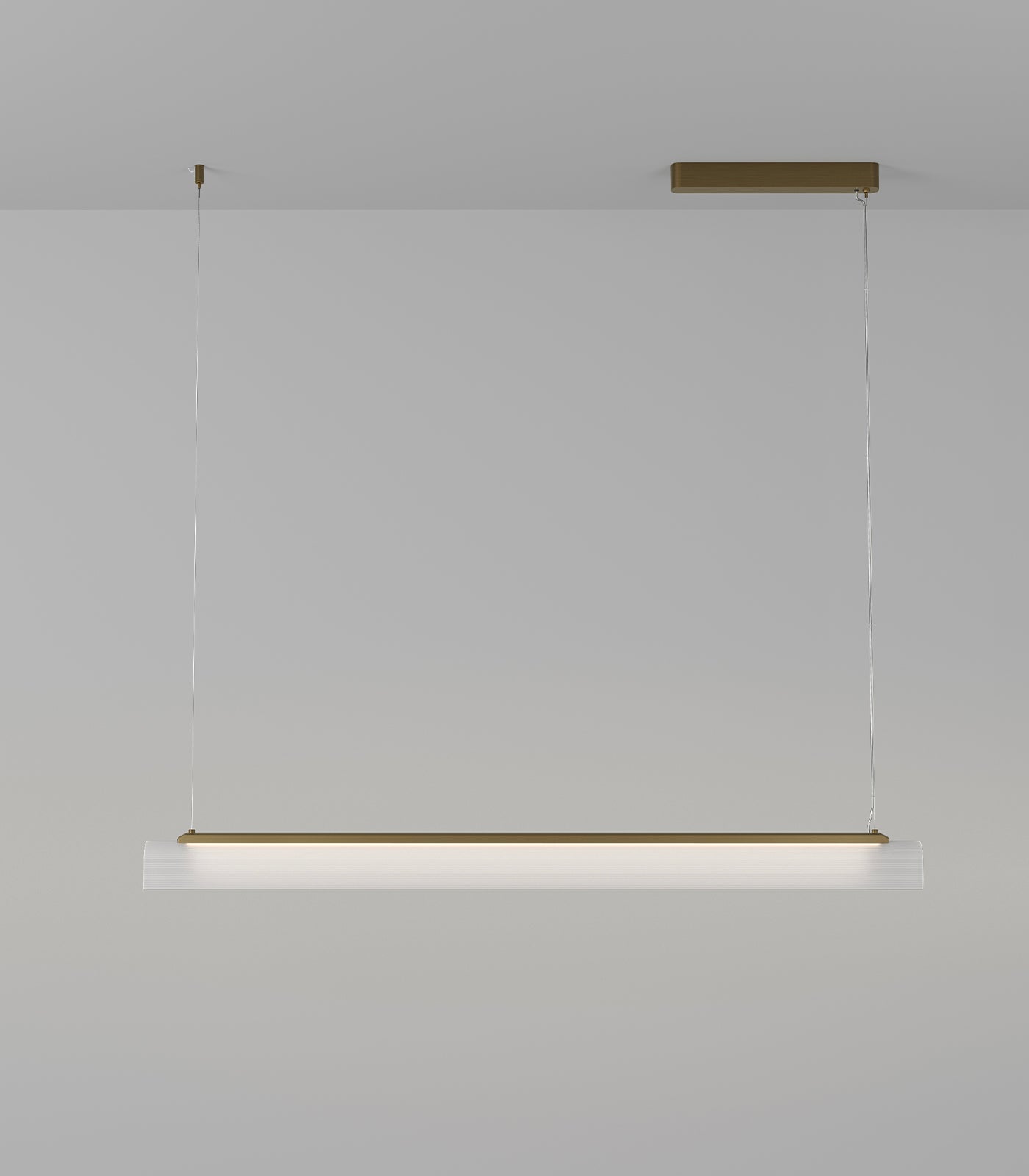 Lighting Republic Edge Linear Interior Pendants 2700K Old Brass/ Iron 25W- LR.i02.75.120. + LR.A04.75.120.