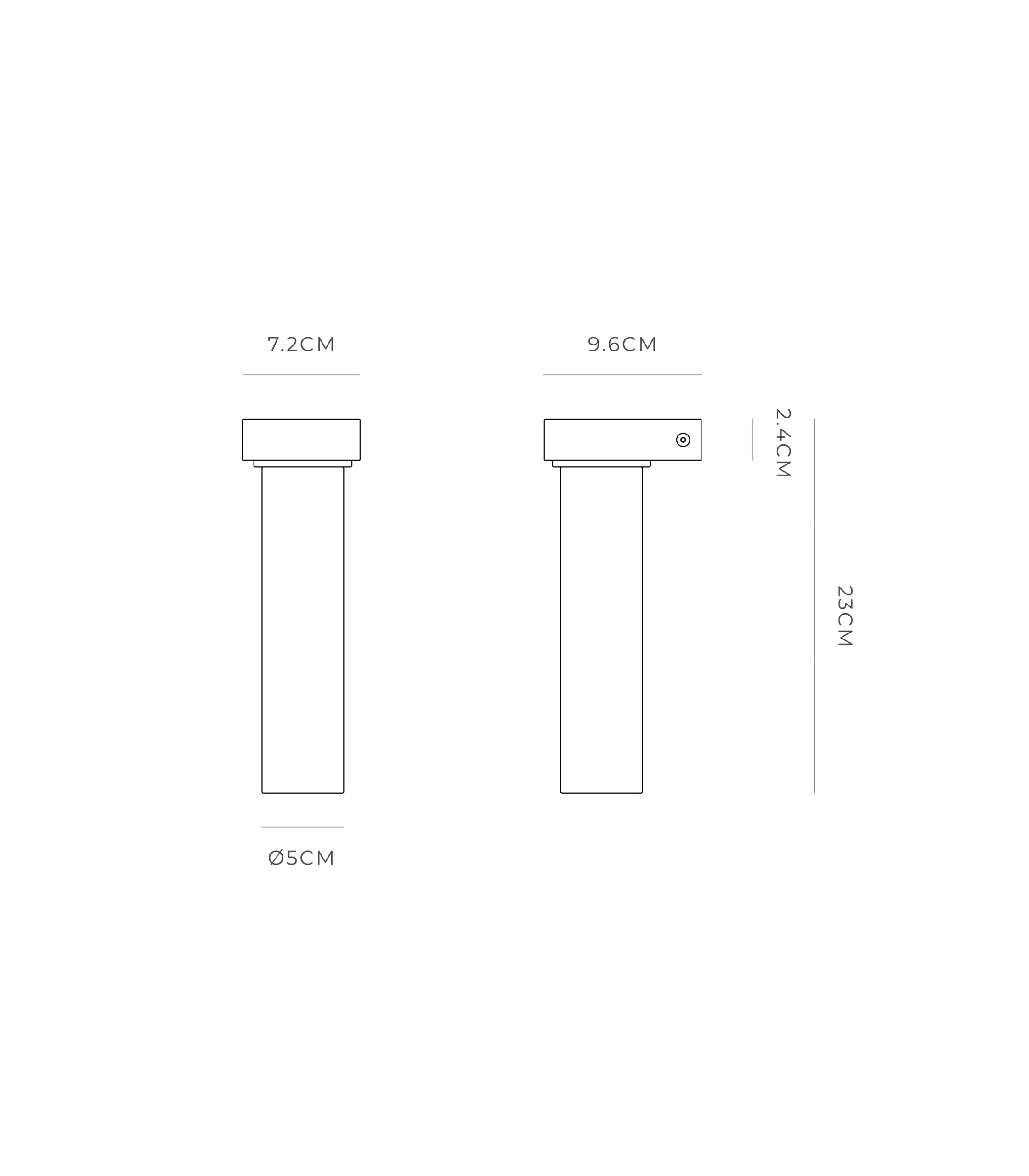 Lighting Republic Edge Interior Wall Light 2700K Old Brass/ Iron 4W IP44- LR.i01.75. + LR.A05.001.
