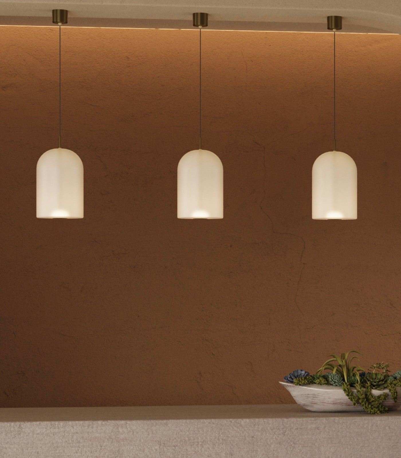 Lighting Republic Elong Air Interior Pendants 2700K Old Brass 4W- LR.i02.80.CL.OB, LR.i02.80.FR.OB