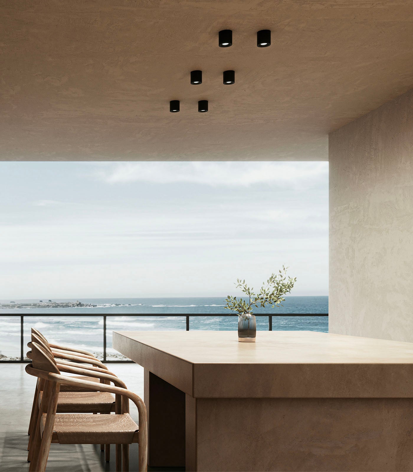 Lighting Republic Lumina Ceiling Light Black / White IP65 - LR.i04.16.S.BL, LR.i04.16.S.WH