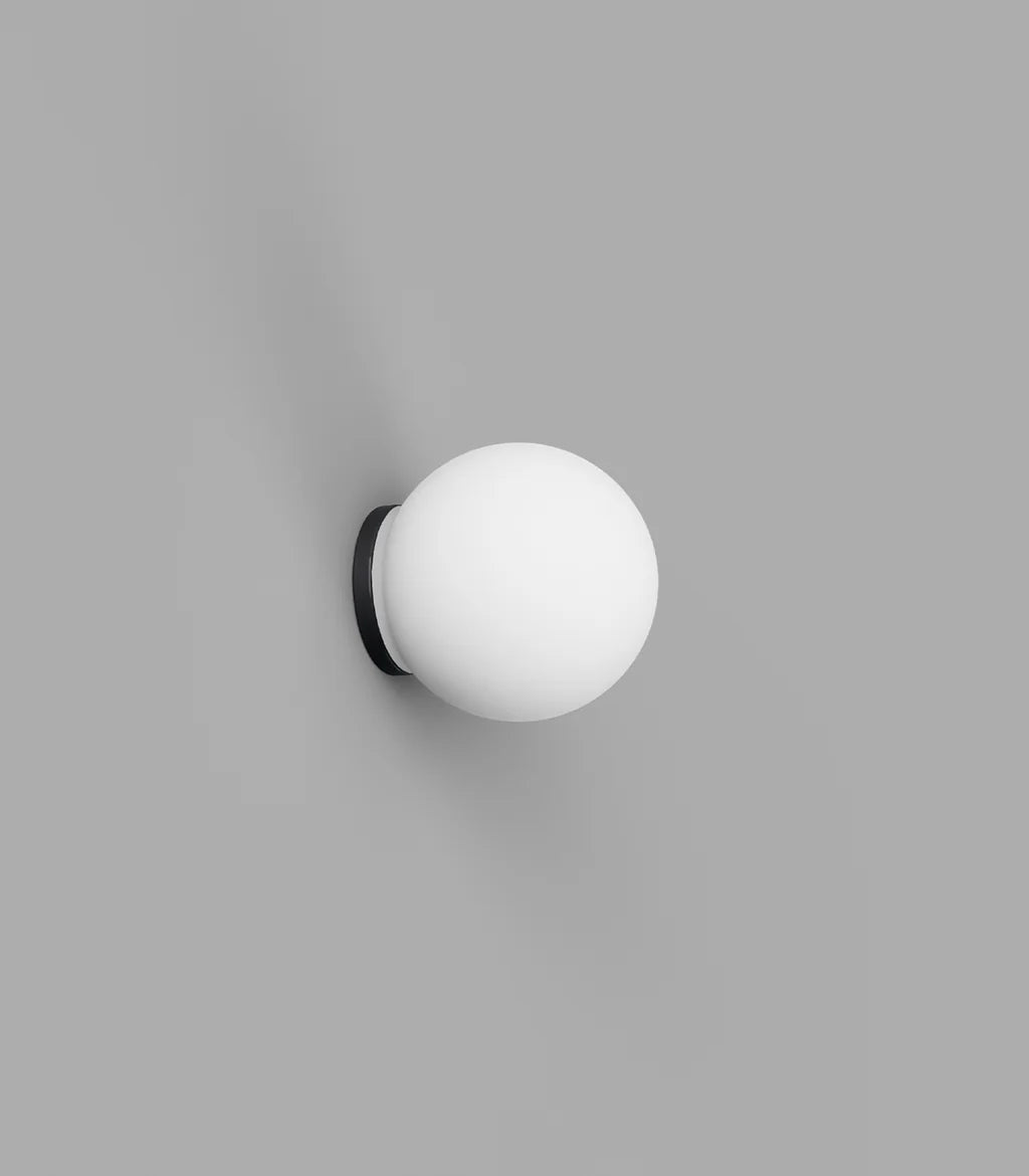 Lighting Republic Orb Mirror Interior Wall Light White/ Old Brass/ Iron IP44 - LR.i01.54M. + LR.A03.S.