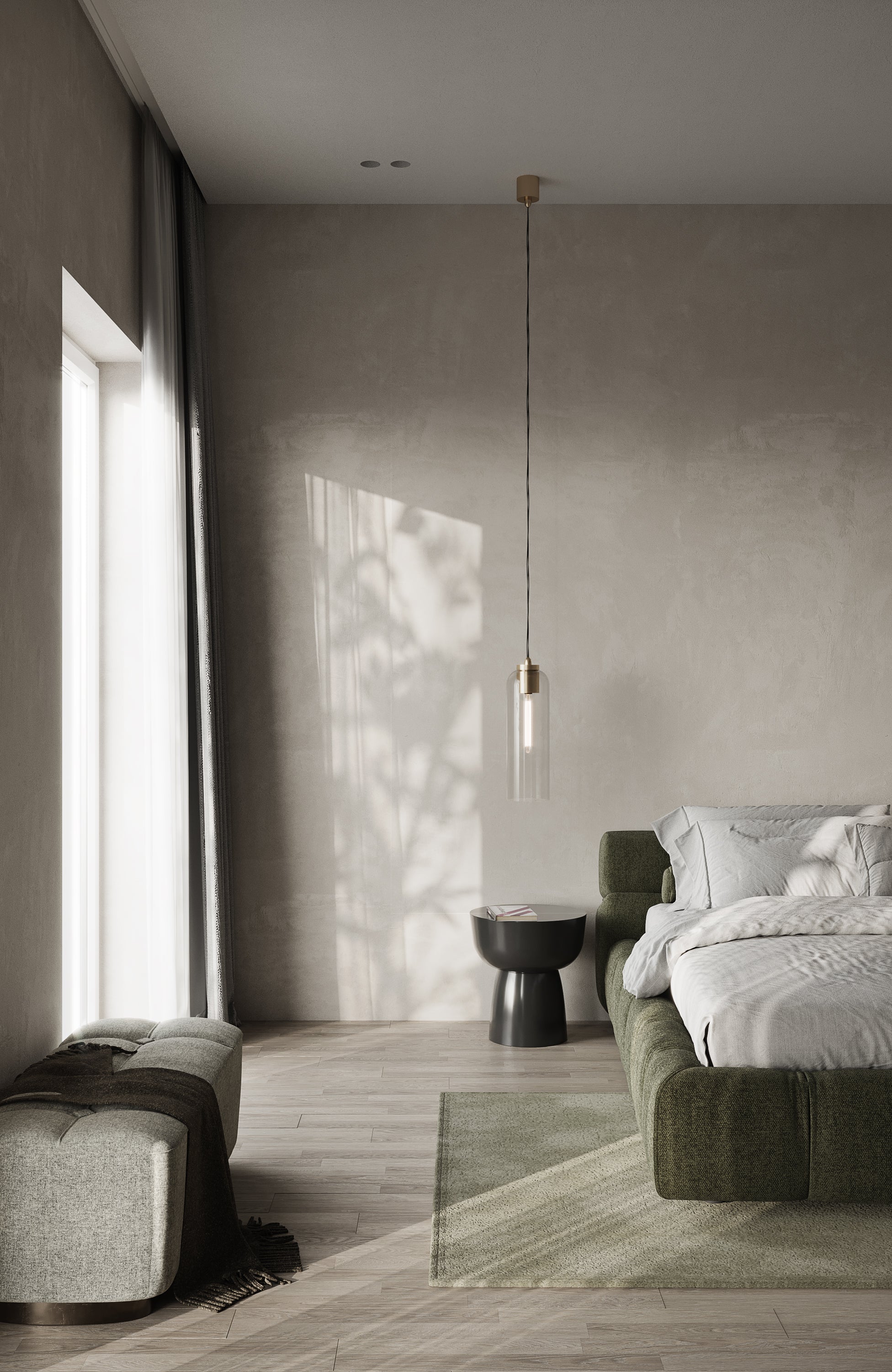 Lighting Republic Parlour Elong Interior Pendant Light Amber/ Clear/ White/ Smoked - LR.i02.25. + LR.A01.007.