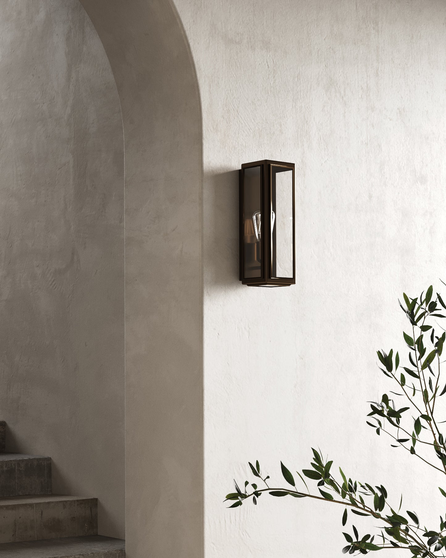 Lighting Republic Lille Interior Wall Light Clear / Frosted Bronze Finish IP44 - LR.E01.73.