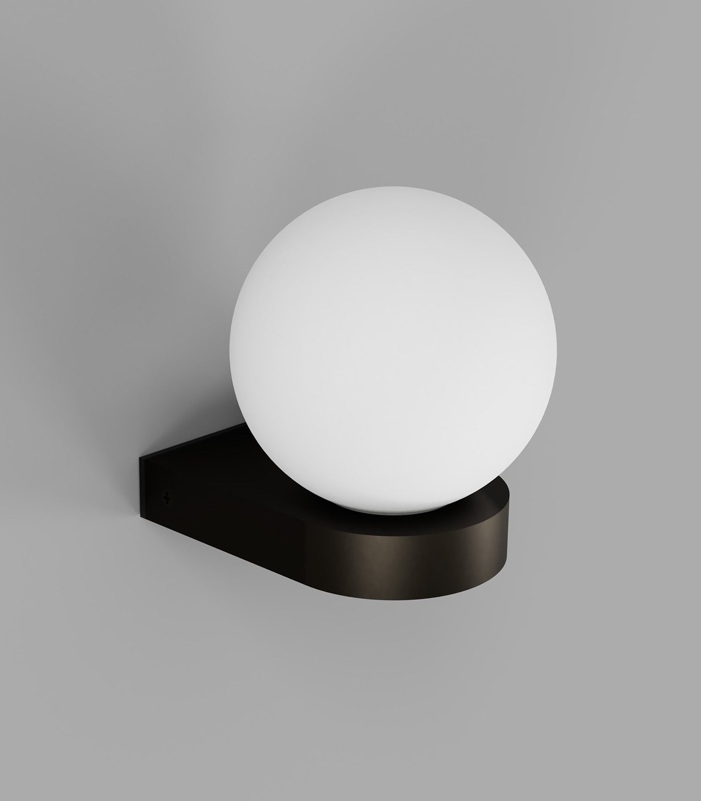 Lighting Republic Orb Ledge Exterior Wall Lights Small / Medium IP44 - LR.E01.54.DB + LR.A03.WH