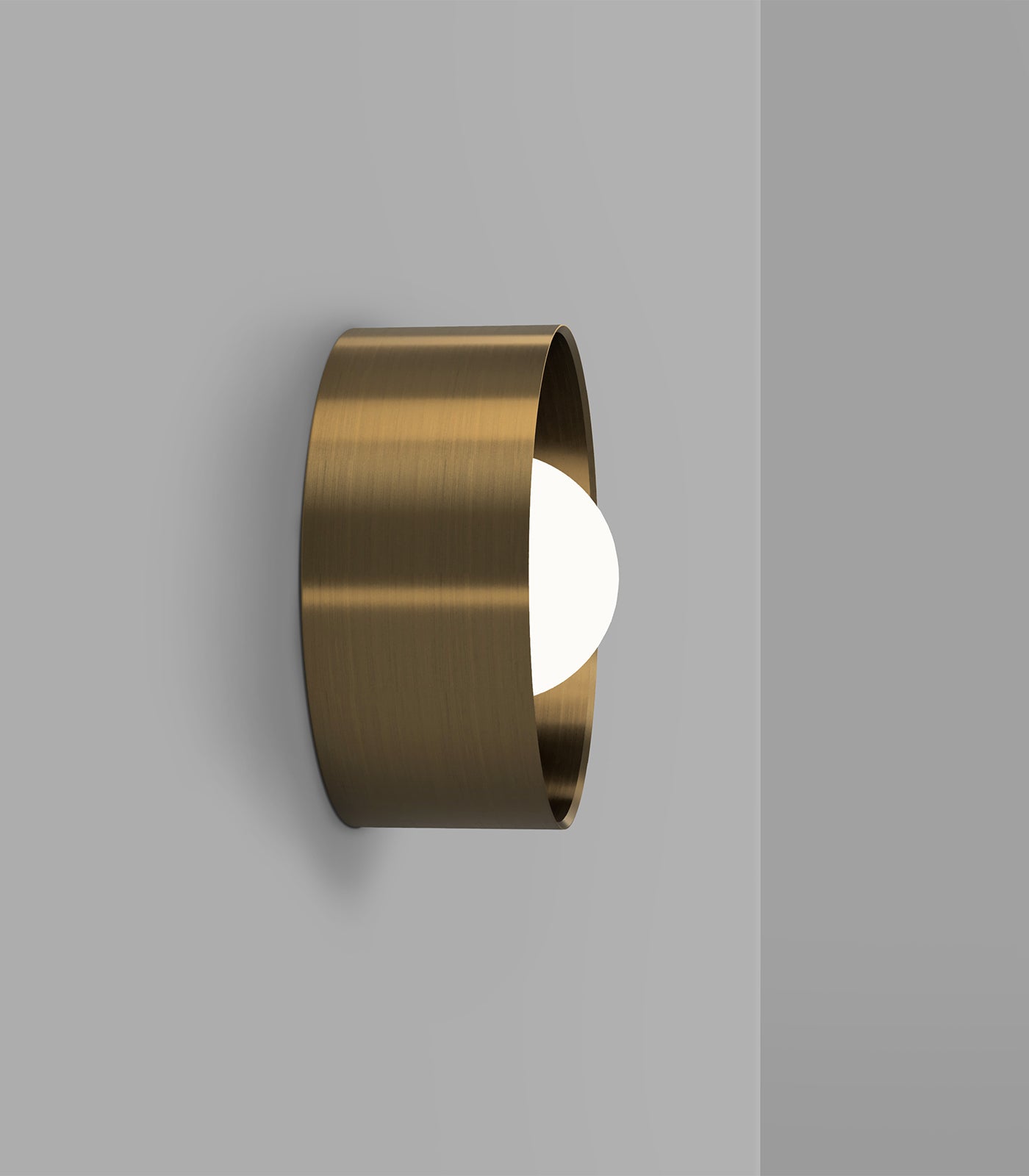 Lighting Republic Orb Sur Large Wall Lights White/ Iron/ Old Brass 240V IP44- LR.i01.54e.L.