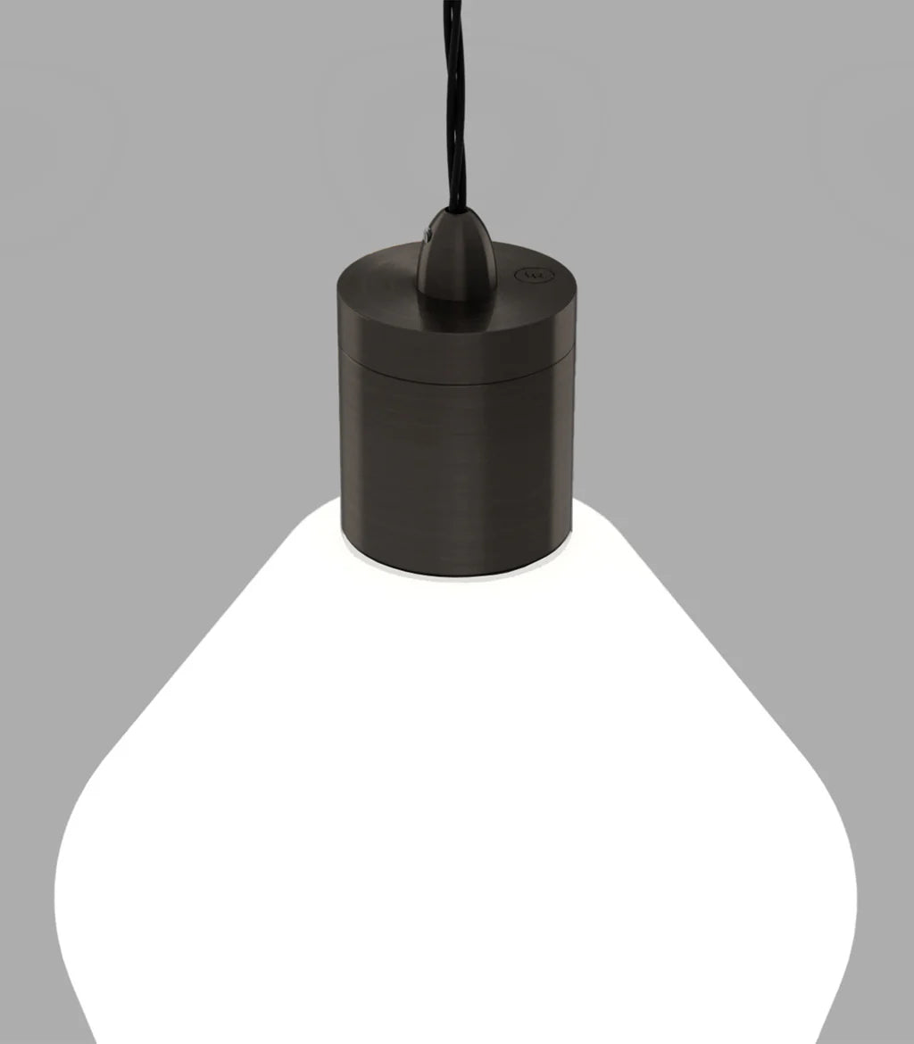 Lighting Republic Parlour Geo Interior Pendant Clear / White - LR.i02.25. + LR.A01.005.