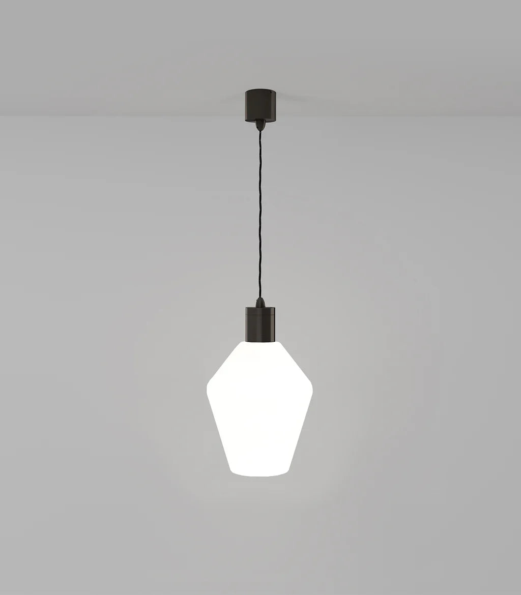 Lighting Republic Parlour Geo Interior Pendant Clear / White - LR.i02.25. + LR.A01.005.