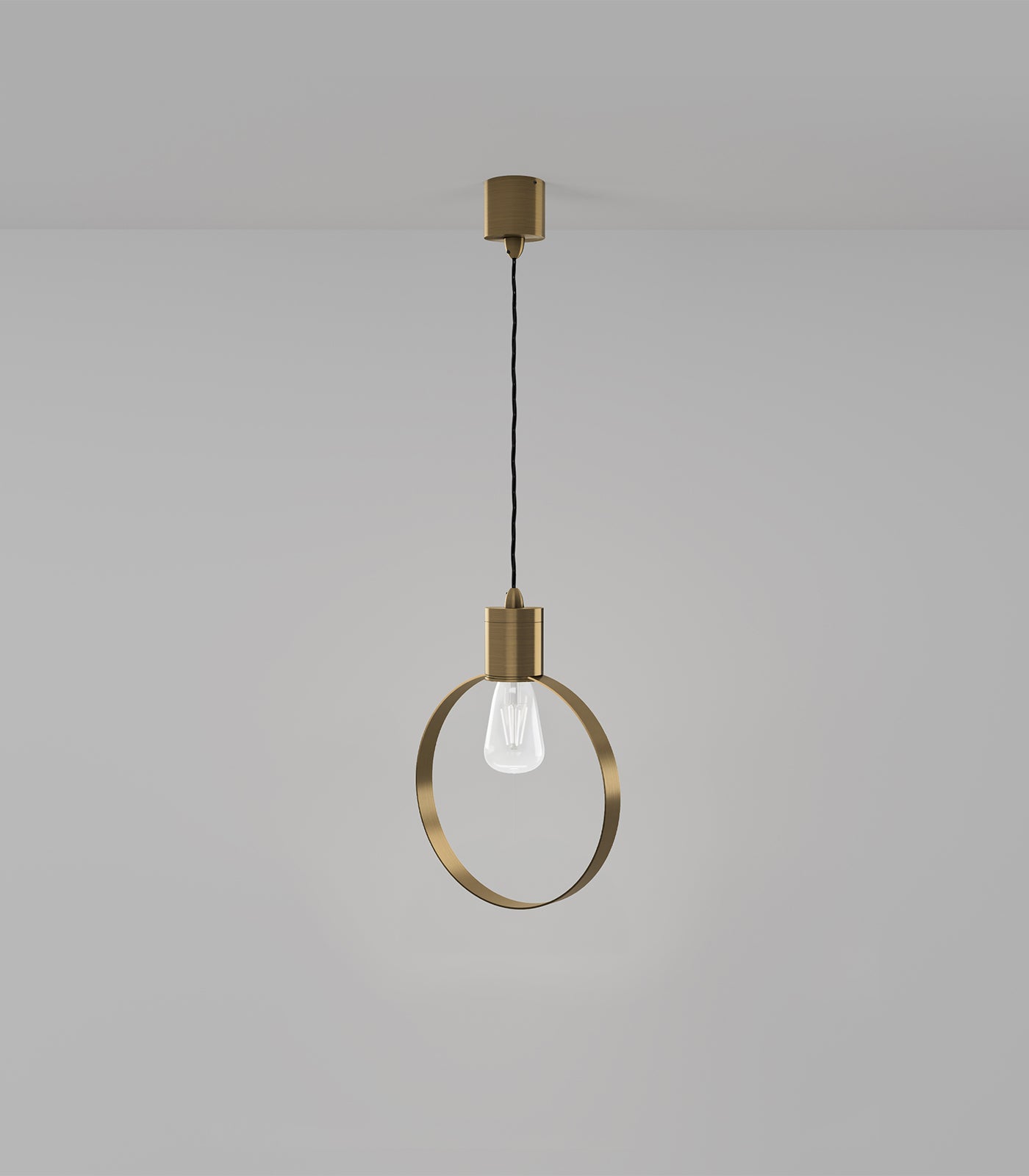 Lighting Republic Parlour Ring Interior Pendant Old Brass/ Iron - LR.i02.25.+ LR.A35.RNG.
