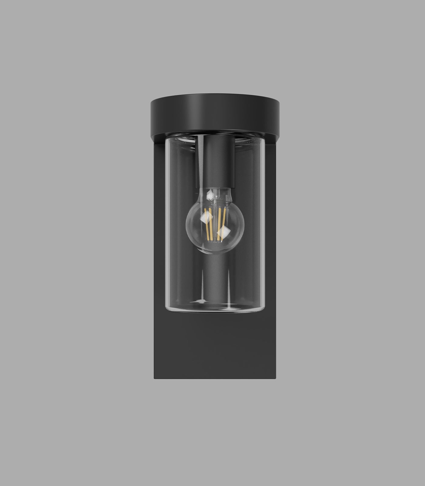 Lighting Republic Tuva Exterior Wall Light White / Clear IP44 - LR.E01.77.ST + LR.E01.77.