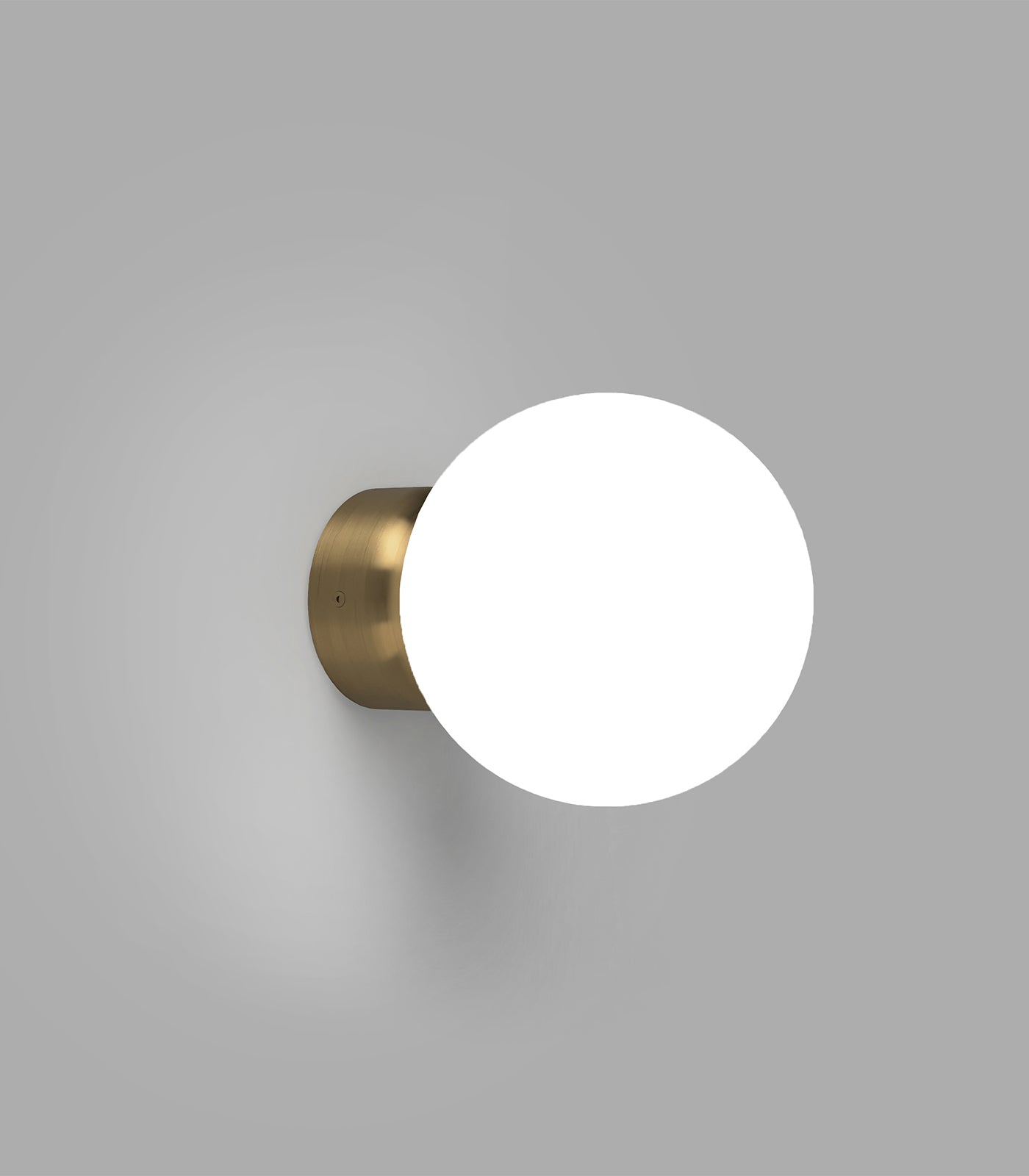 Lighting Republic Orb Deco Wall Lights White/ Iron/ Old Brass 240V IP44- LR.i01.54d