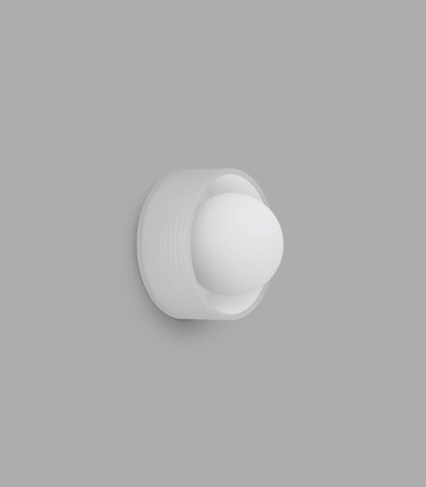 Lighting Republic Orb Sur Ribbed Wall Lights Clear/ White 240V IP44- LR.i01.54e.R