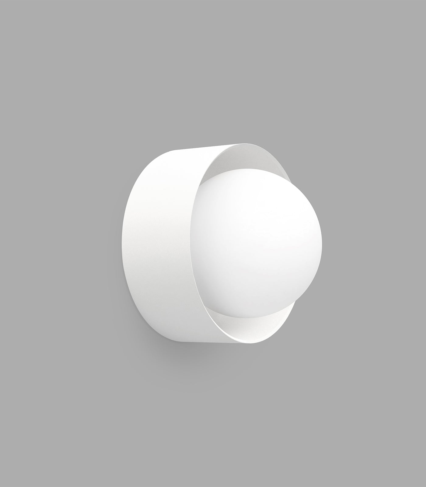 Lighting Republic Orb Sur Large Wall Lights White/ Iron/ Old Brass 240V IP44- LR.i01.54e.L.