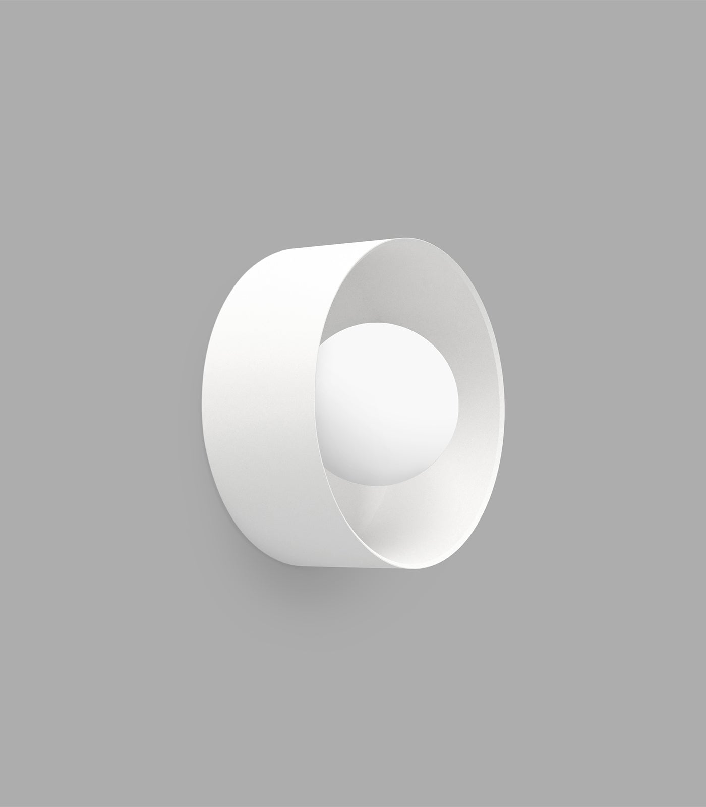 Lighting Republic Orb Sur Large Wall Lights White/ Iron/ Old Brass 240V IP44- LR.i01.54e.L.