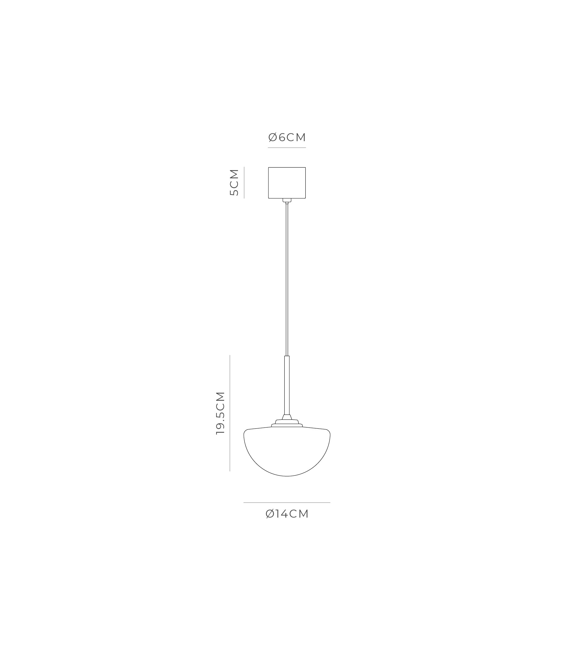 Lighting Republic Pico Pendants Dome/ Small/ Medium IP44- LR.i02.30.OB