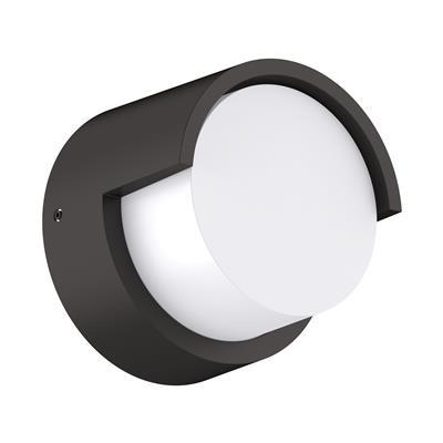 22689 Livi-5 Round 5W 240V IP65 Down Exterior Wall Light Black Domus Lighting