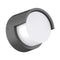 Domus Livi-5 Round Down Exterior Wall Lights Tri - Black / Dark Grey / White 5W 240V IP65 - 22689, 22690, 22691 - Domus Lighting