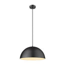 Domus Luna-400 Metal Interior Pendant Matt Black / Satin White 240V IP20 - 31366, 31367 - Domus Lighting