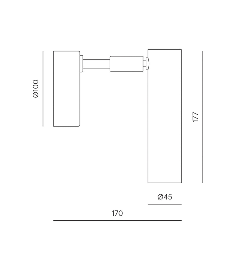 Aromas Maru Wall Lights 3000K Matte Black/ Matte Brass 3W - ARO.A1194/NEG, ARO.A1194/ORO