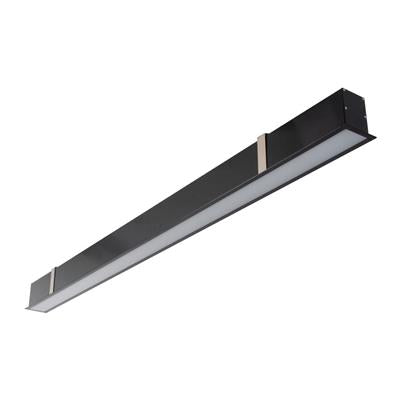 Domus Max-50 Recessed Opal LED Linear Batten and Profile 3000K 4000K Black 17.3W 240V IP20 - Max-50 - Domus Lighting