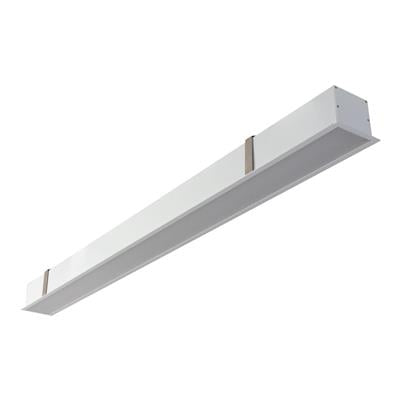 Domus Max-75mm Recessed Opal LED Linear Batten and Profile 3000K 4000K White 17.3W 240V IP20 - Max-75 - Domus Lighting