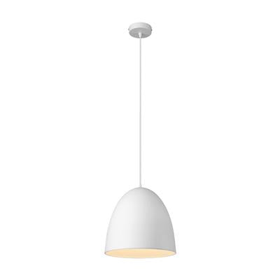 Domus Melody-300 Metal Interior Pendant Matt Black / Satin White 240V IP20 - 31443, 31444- Domus Lighting