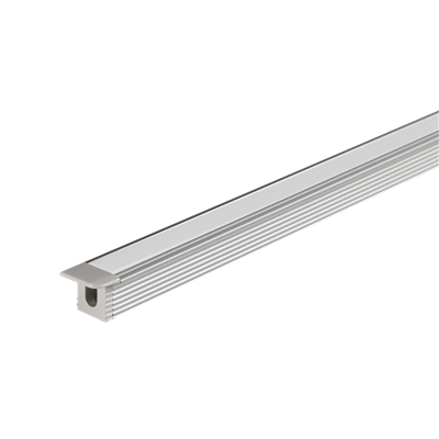 Domus Micro Recessed Profile per metre c/w End Caps LED Channel and Accessories Black/ Aluminium/ White - 21956, 21957, 21958