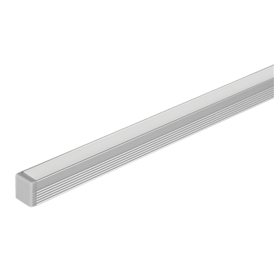 Domus Micro S/MOUNT Profile per metre c/w Endcaps LED Channel and Accessories Black/ Aluminium/ White - 21941, 21940, 21942