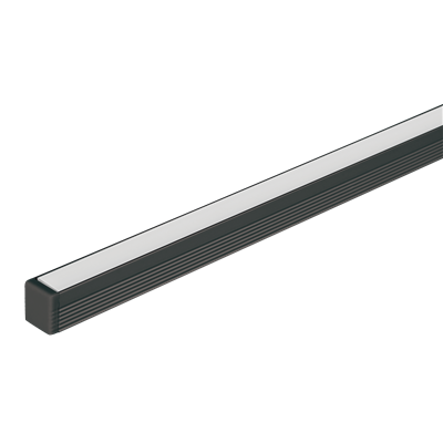 Domus Micro S/MOUNT Profile per metre c/w Endcaps LED Channel and Accessories Black/ Aluminium/ White - 21941, 21940, 21942