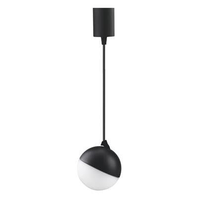 Domus Moon LED Dimmable Opal Interior Pendant Tri - Black / White 6-9W 240V IP20 - 22774, 22775 -Domus Lighting