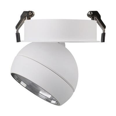 Domus Moon Trio Recessed Ceiling Light Flood Dimmable LED Downlight Tri - Black / White 6/9W 240V IP20 - 22804, 22805 - Domus Lighting